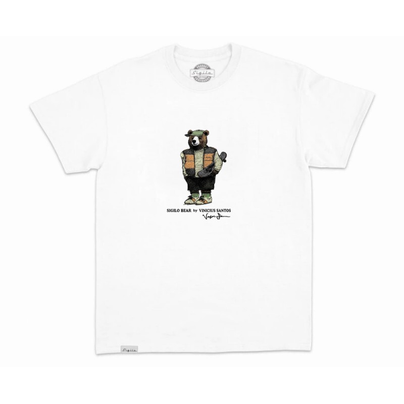 Camiseta Sigilo Vinicius Santos Branca
